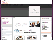 Tablet Screenshot of nexpay.us